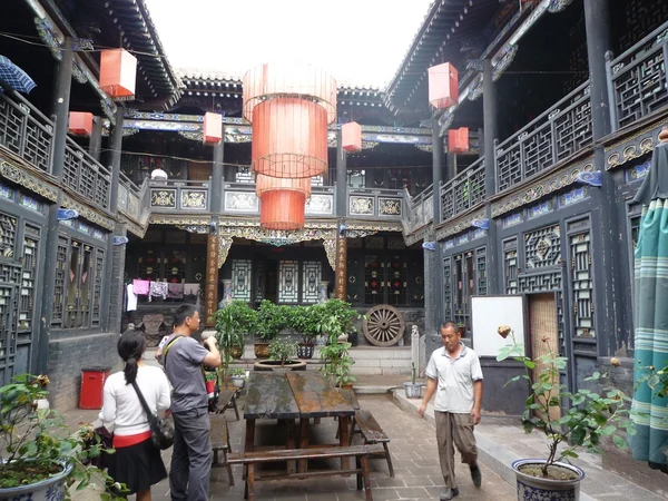 Traditional accommodation courtyard in Pingyao Ancient City Traditional accommodation courtyard in Pingyao Ancient City