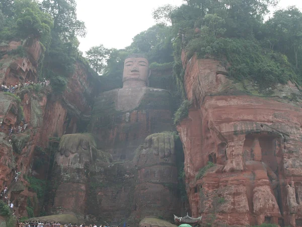 The cliff-carved Leshan Giant Buddha on a wider Sichuan panda itinerary