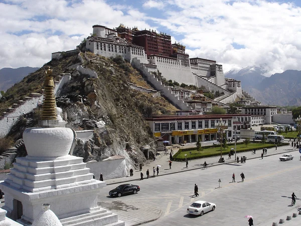 Potala Palace historic ensemble above Lhasa valley Potala Palace historic ensemble above Lhasa valley