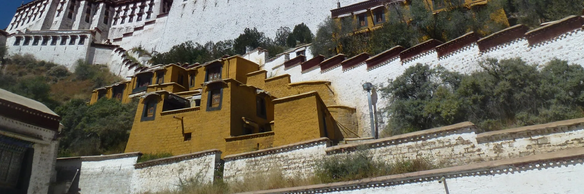 Tibet Tours Potala Palace and Tibet landscape — Tibet Tours