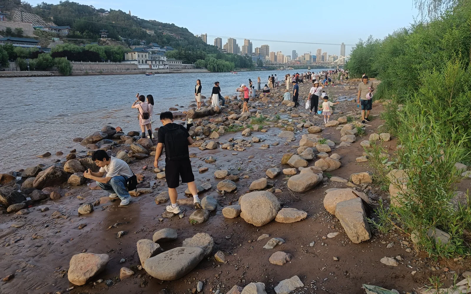 Lanzhou Yellow River riverside — Day 8 of 8 Days Lanzhou to Badain Jarhan Desert Group Tour