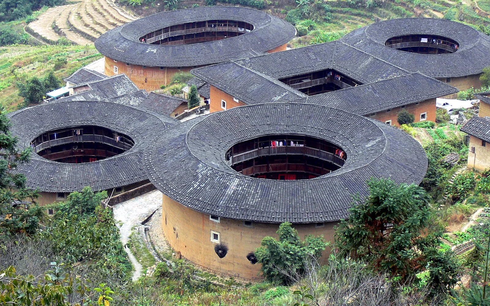 Tianluokeng Tulou cluster in Fujian — Day 3 of 5 Days Xiamen and Mt. Wuyishan Tour