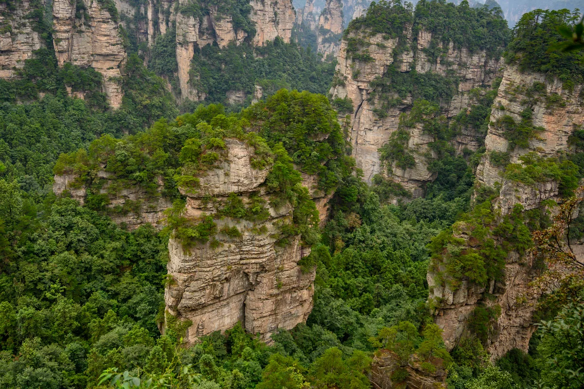 Zhangjiajie sandstone pillars — Travel to China from Europe