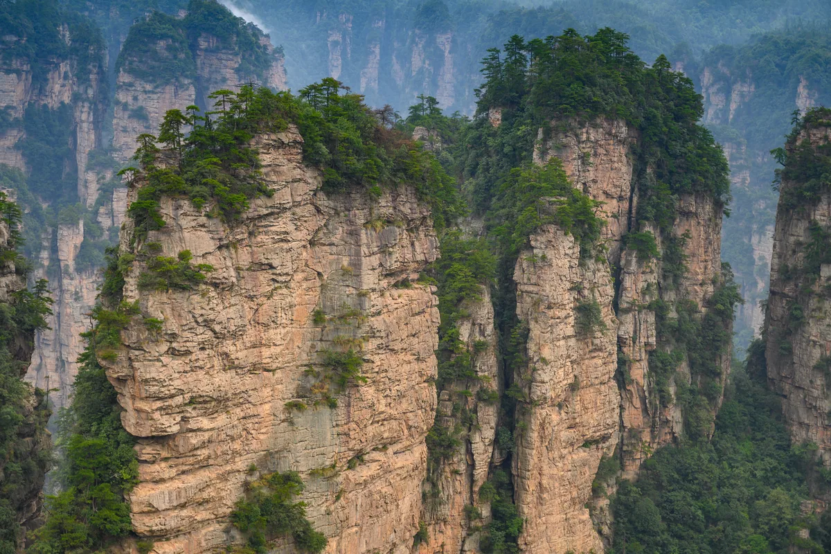 Zhangjiajie sandstone pillars — Chinese New Year Celebration in Northern and Southern China
