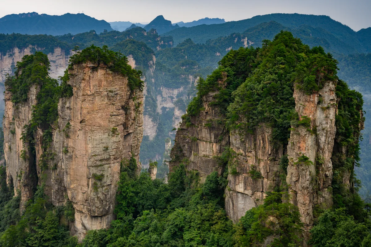 Zhangjiajie sandstone pillars — 12 Chinese Zodiac Story
