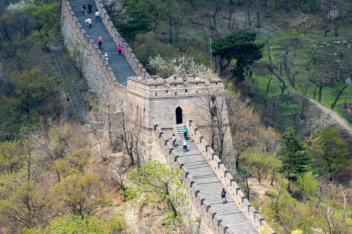 travelers at Mutianyu Great Wall — China Tours from Singapore