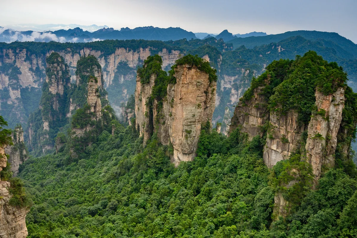 Zhangjiajie sandstone pillars — Hutong Tour