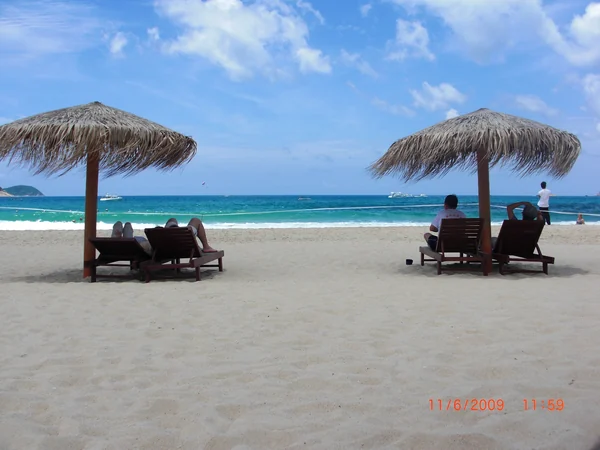 Tropical beach and coastline in Sanya, Hainan