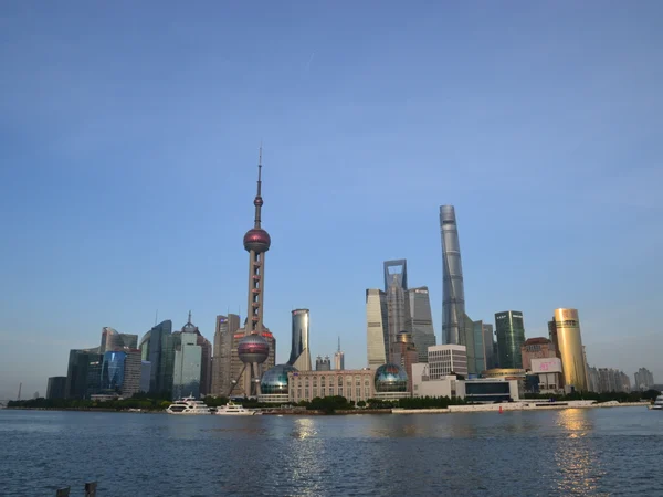 Pudong skyline viewed across the Huangpu River in Shanghai Pudong skyline viewed across the Huangpu River in Shanghai
