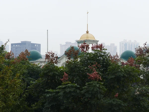 Street-facing exterior of Xiaotaoyuan Mosque in Shanghai