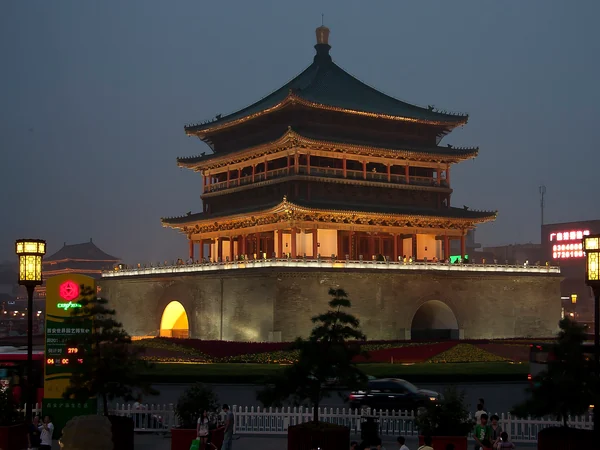 Xian Bell Tower at the eastern gateway of a China Silk Road journey