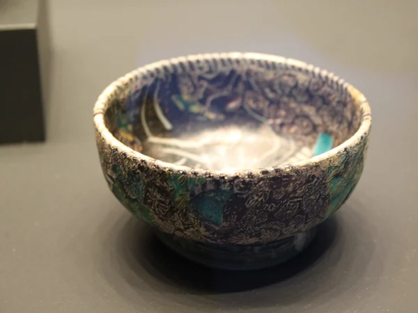 Ancient glass vessel showing long-distance Silk Road exchange