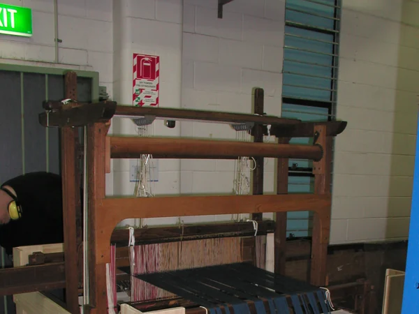 Traditional loom used for Chinese silk weaving Traditional loom used for Chinese silk weaving