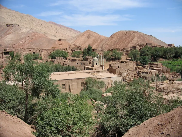 Turpan oasis landscape on the northern routes around the Taklamakan Desert Turpan oasis landscape on the northern routes around the Taklamakan Desert