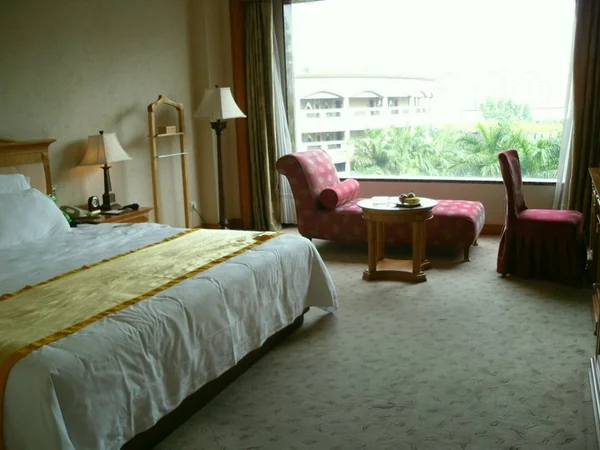 Modern hotel room illustrating accommodation checks for a Silk Road itinerary