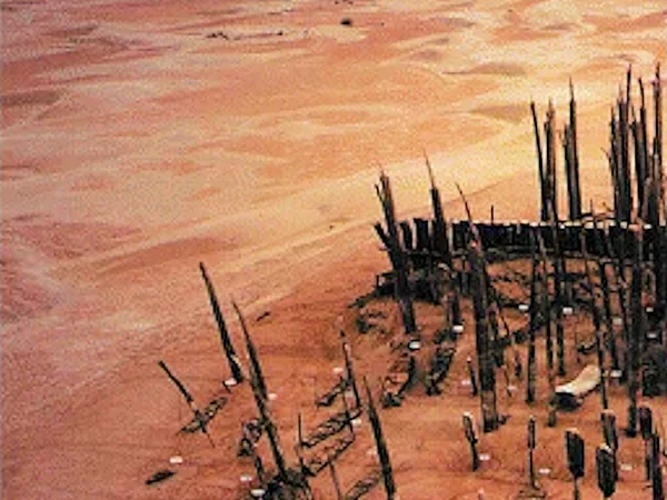 Archaeological landscape near the Xiaohe Cemetery in Xinjiang Archaeological landscape near the Xiaohe Cemetery in Xinjiang