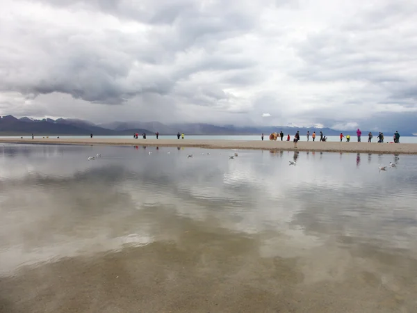 Namtso Lake and surrounding Tibetan mountains Namtso Lake and surrounding Tibetan mountains
