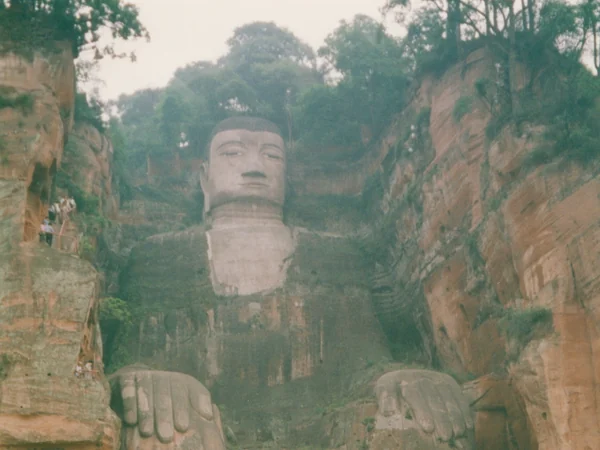 The Leshan Giant Buddha beside the river in Sichuan The Leshan Giant Buddha beside the river in Sichuan