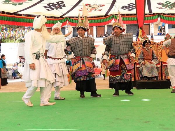 Tibetan opera performers during a Shoton festival programme in Lhasa Tibetan opera performers during a Shoton festival programme in Lhasa