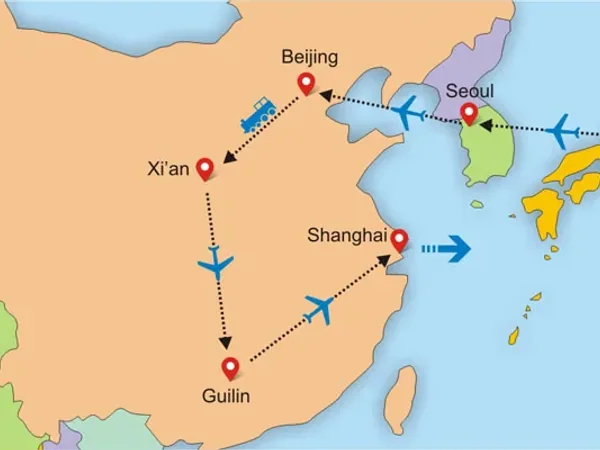 6 Days Beijing Shanghai Tour - Tokyo Seoul Beijing Xian Guilin Shanghai Tour