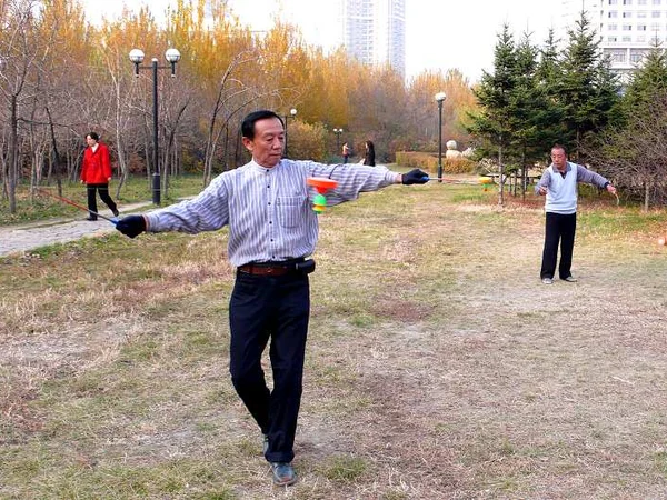 Traditional Chinese yo-yo made from bamboo