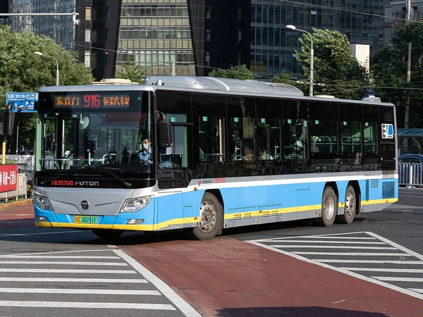 Beijing 916 bus at Dongzhimen for the Huairou transfer route