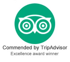 Commended by TripAdvisor