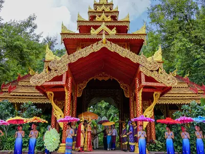 Dai cultural architecture in tropical Xishuangbanna, Yunnan