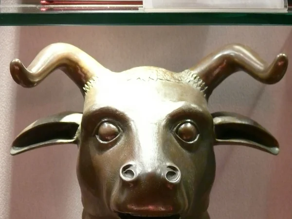 A reproduction of the Old Summer Palace ox head A reproduction of the Old Summer Palace ox head
