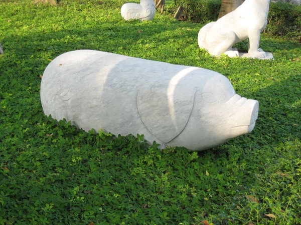 Pig sculpture representing the Chinese zodiac sign