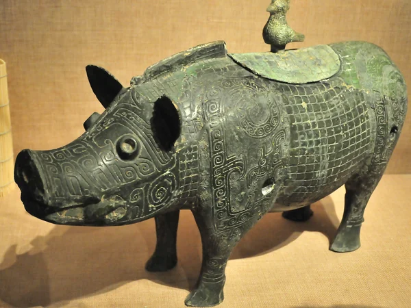 A pig figure displayed at the Capital Museum in Beijing A pig figure displayed at the Capital Museum in Beijing