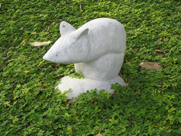 Rat sculpture representing the Chinese zodiac sign
