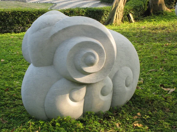 Goat sculpture representing the Chinese zodiac sign