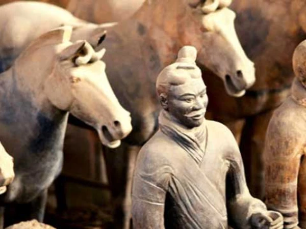 Terracotta warriors and horses in Xian