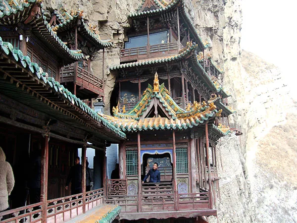 Hanging Temple near Datong on the 14-day China Ancient Architecture Tour