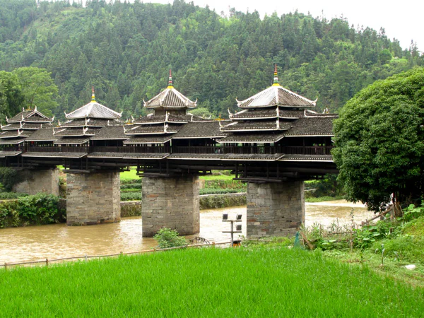Chengyang Wind and Rain Bridge near Sanjiang