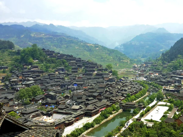 Miao village in the mountains of Guizhou