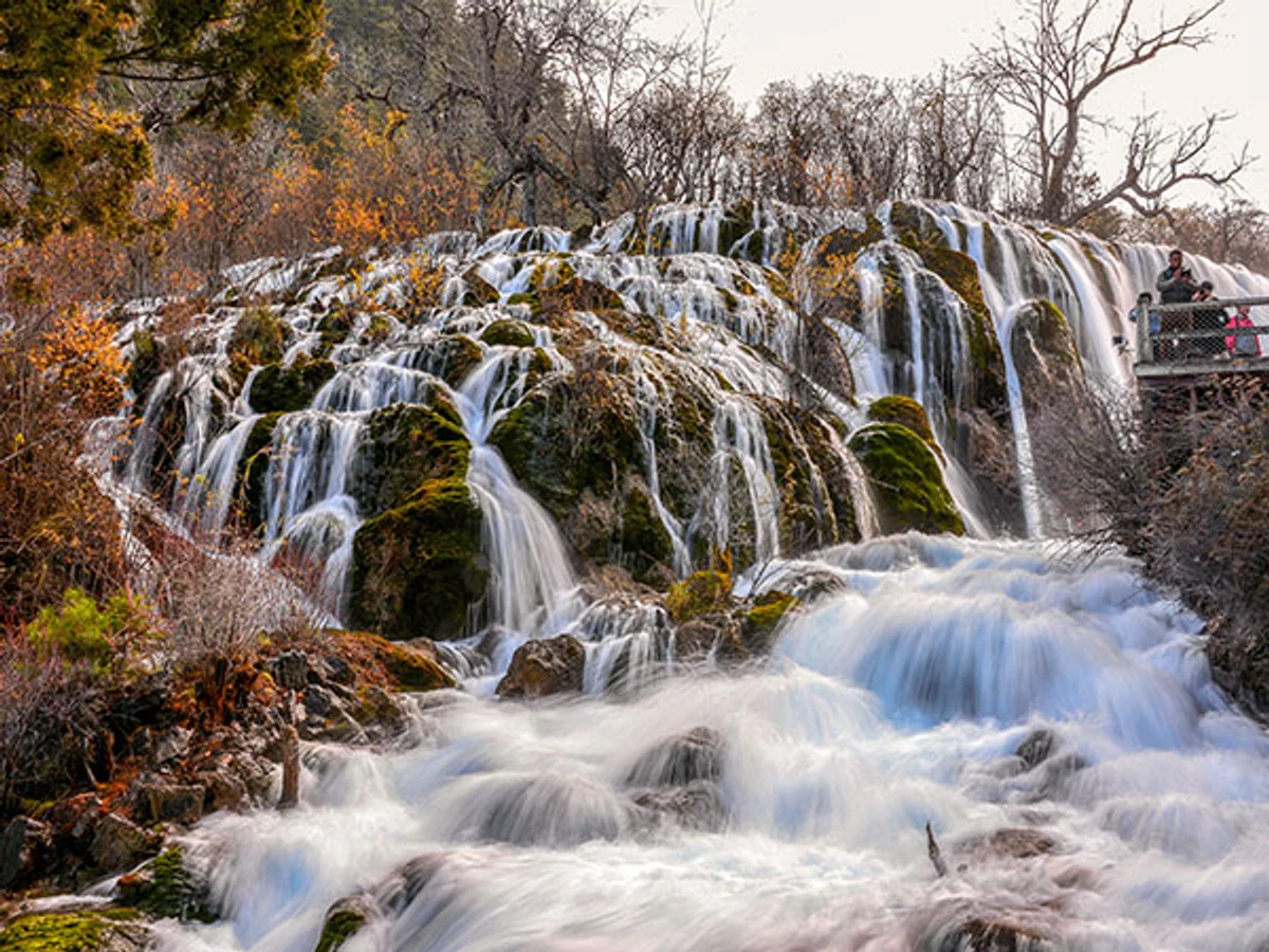 Shuzheng Waterfalls in Jiuzhaigou Valley
