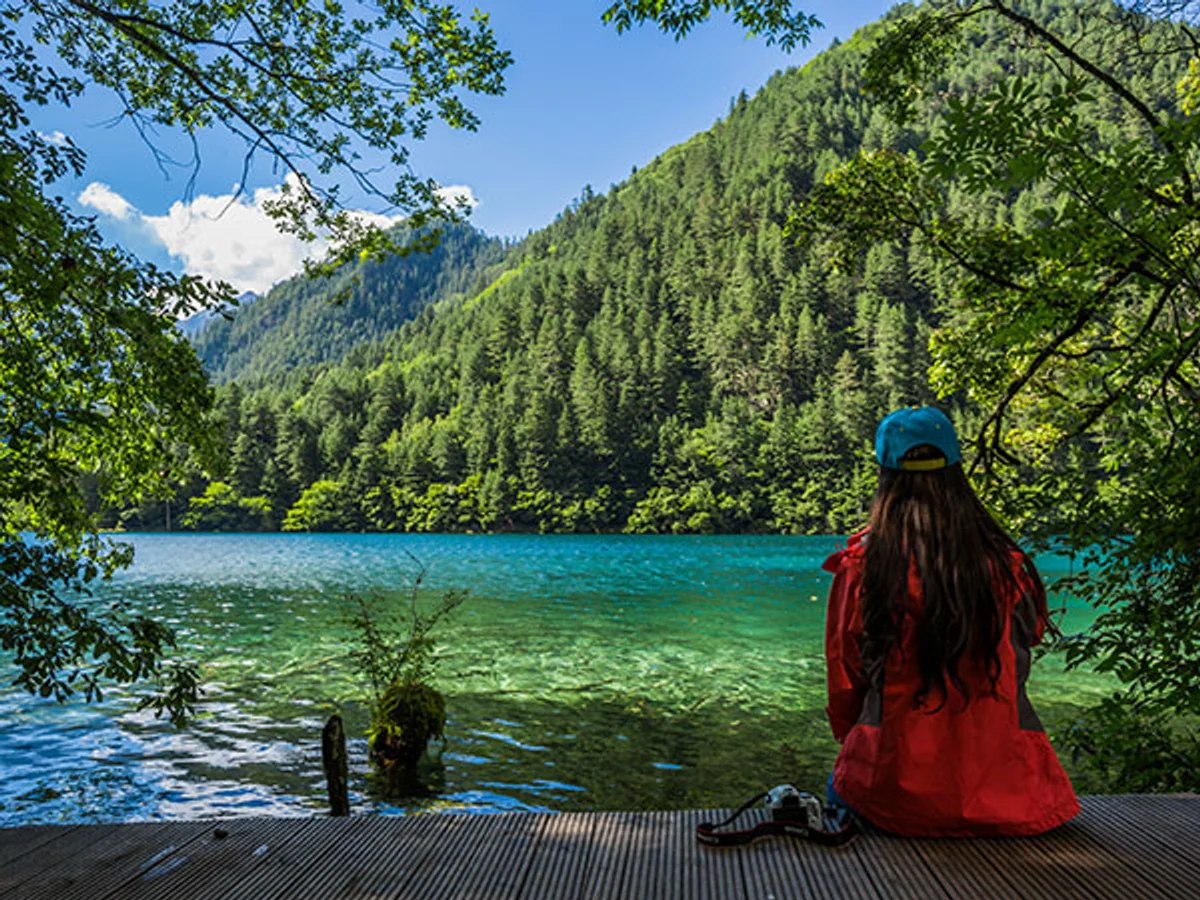 Mirror Lake in Jiuzhaigou Valley
