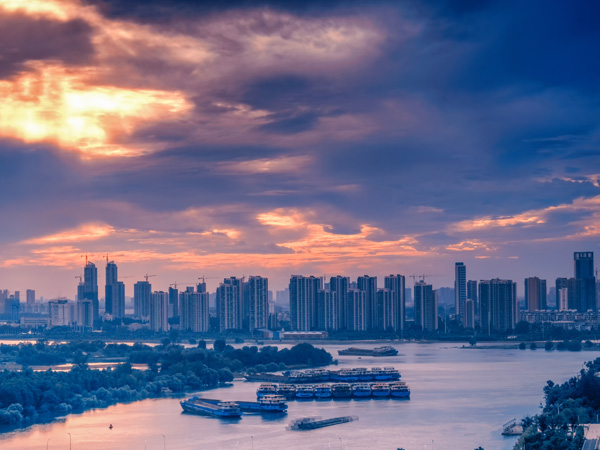 Han River waterfront and city skyline