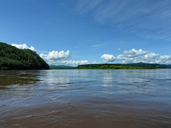 Heilongjiang River along the China-Russia border region