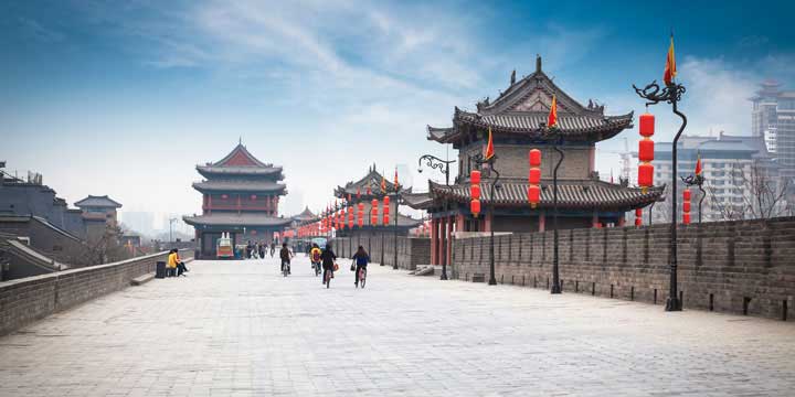 Fortified gate on Xi’an City Wall