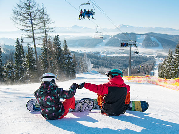 Mountain ski terrain at Yabuli near Harbin