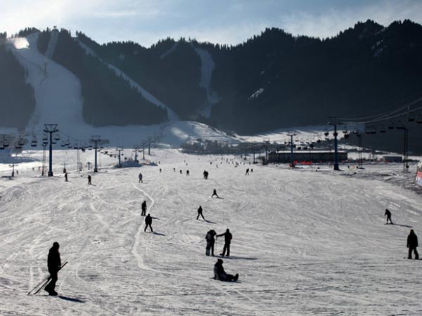 Silk Road International Ski Resort in the Tianshan foothills Silk Road International Ski Resort in the Tianshan foothills