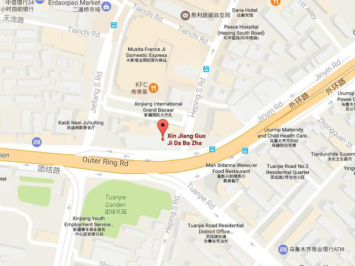 Xinjiang international grand bazaar map 01