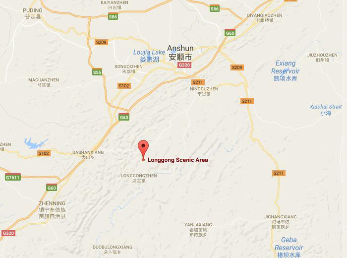 Longgong scenic area map 01