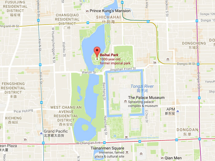 Map of beihai park 01
