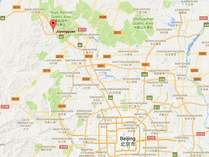Map of juyongguan great wall 01