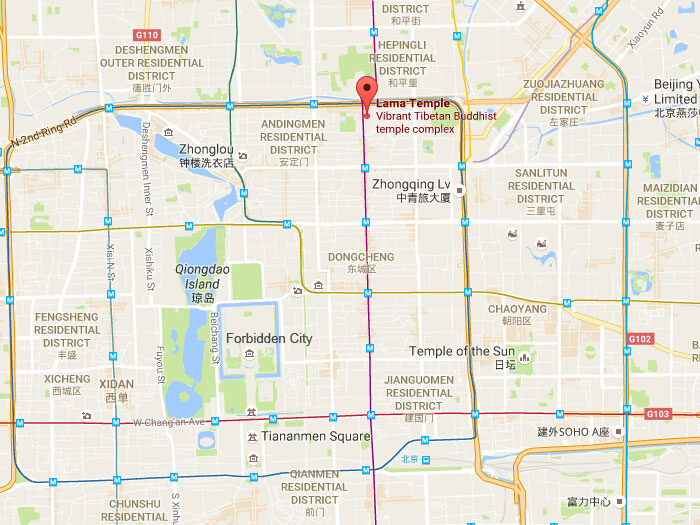 Map of lama temple 01
