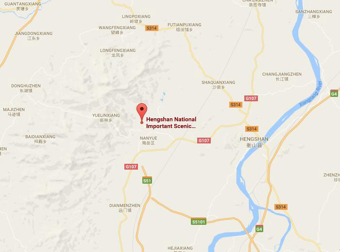 Hengshan mountain map 01